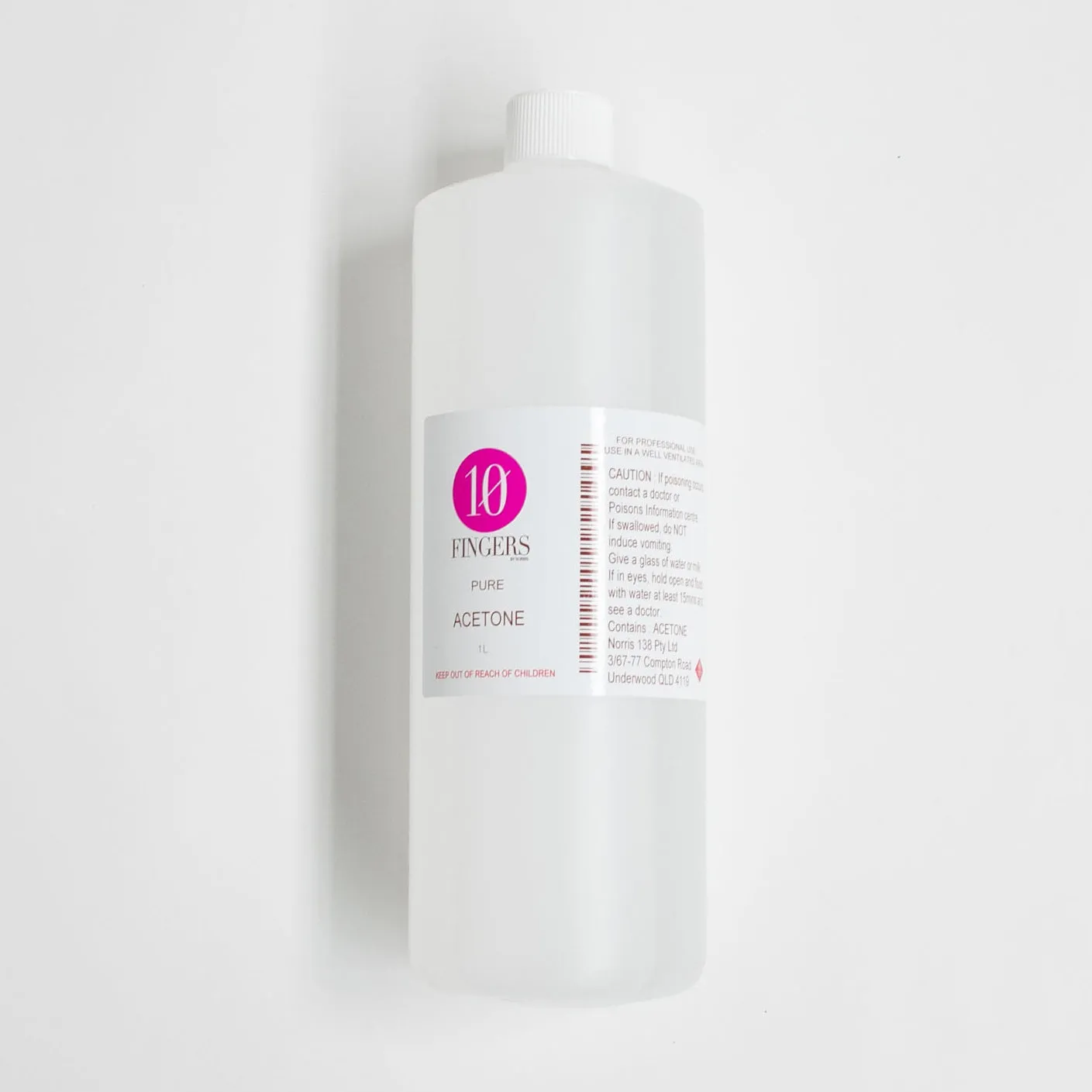 10 Fingers Pure Acetone - 1l