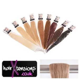 #10 Light Brown - 25 Strands Nail-Tip 22" Remy Hair Extensions