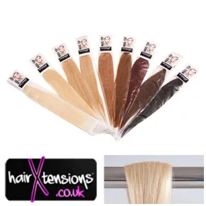 #22 Neutral Blond 25 Strands Nail-Tip 14" Remy Hair Extensions