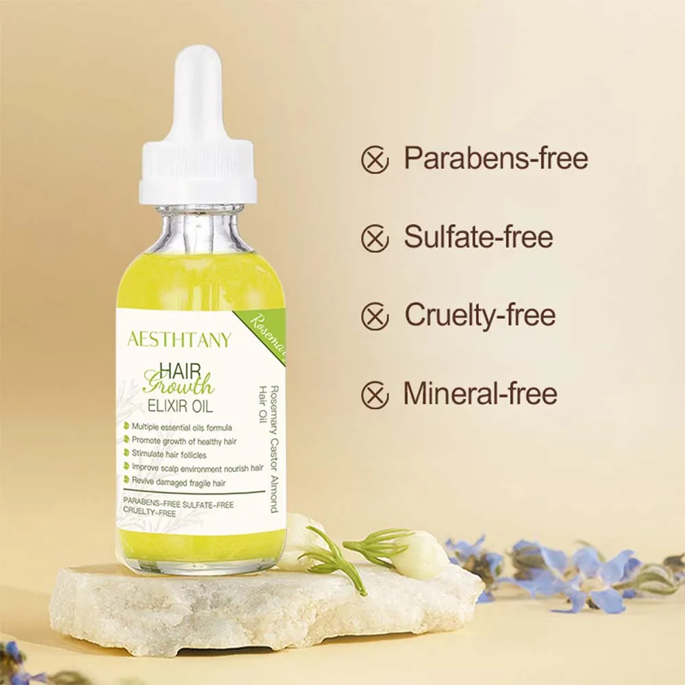 Aesthtany - Transform Your Hair with Luxurious Almond Oil Hair Serum - Get Silky Smooth Strands Today