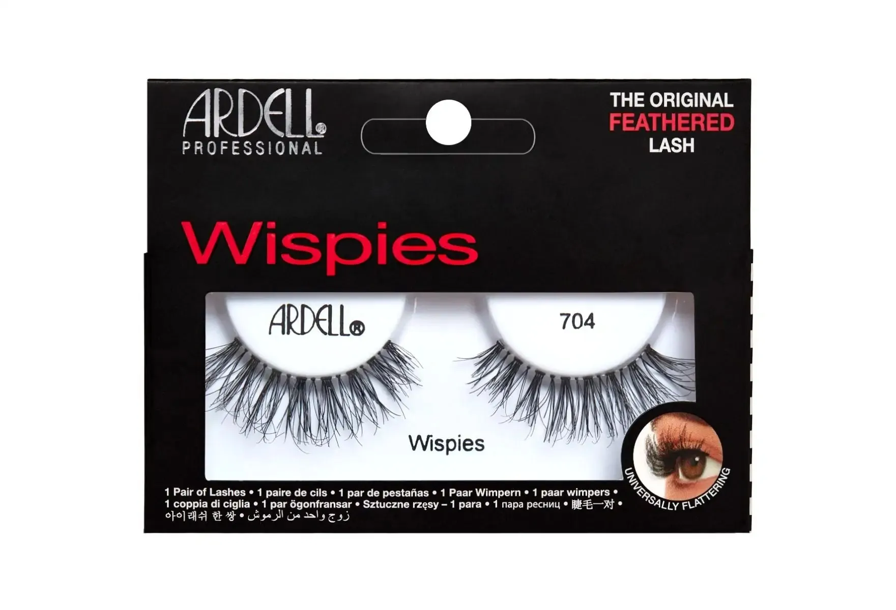 Ardell Strip Lashes, Wispies 704