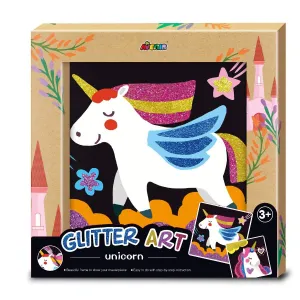 Avenir - Glitter Art Unicorn Craft Set