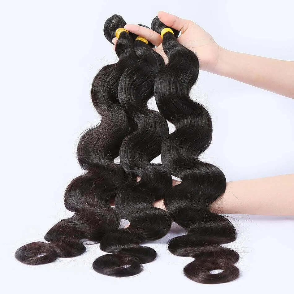 BeuMax 10A Grade 3/4 Body Wave Bundles with 4x4 Closure Brazilian