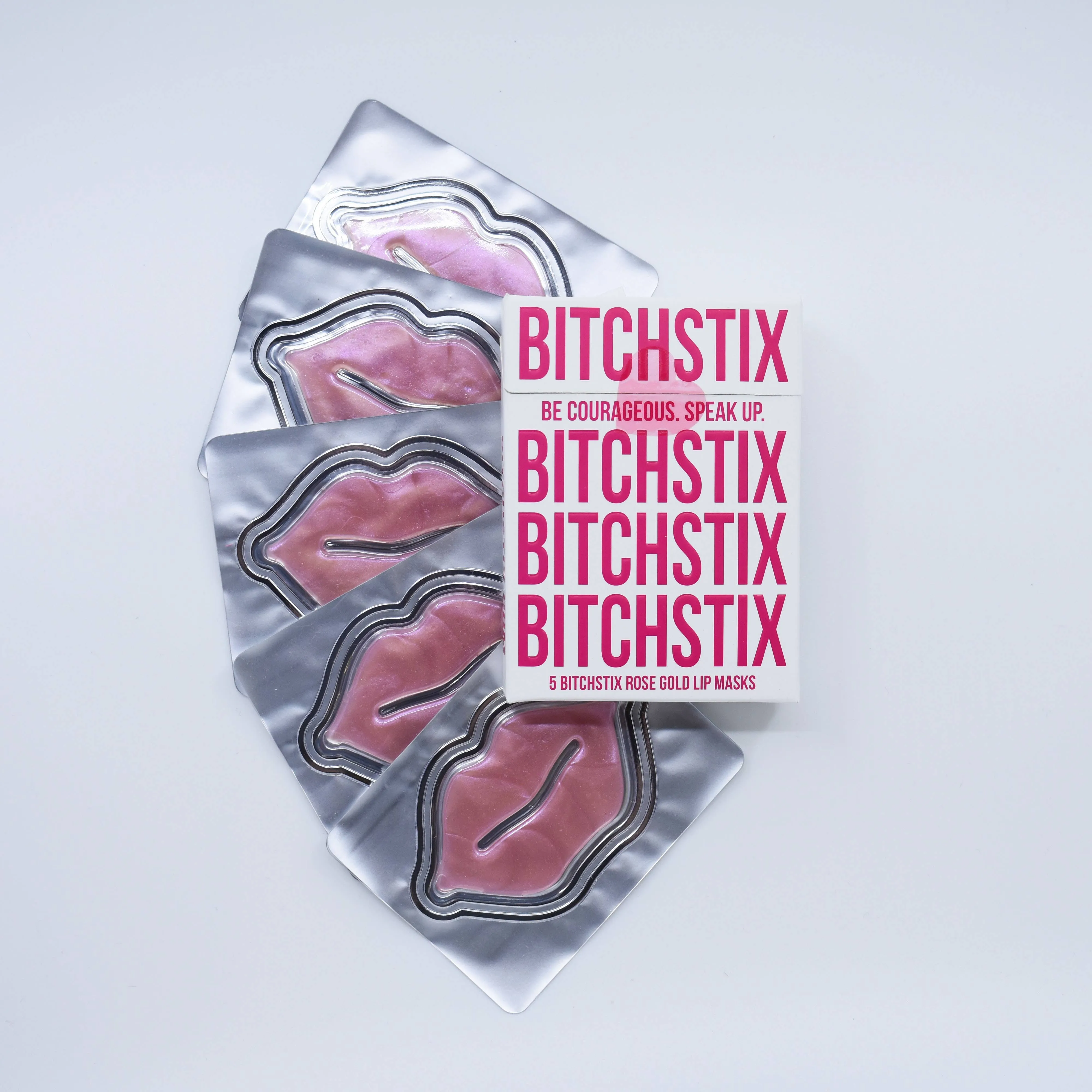 BitchStix Rose Gold Lip Restoration Mask (5 Pack)