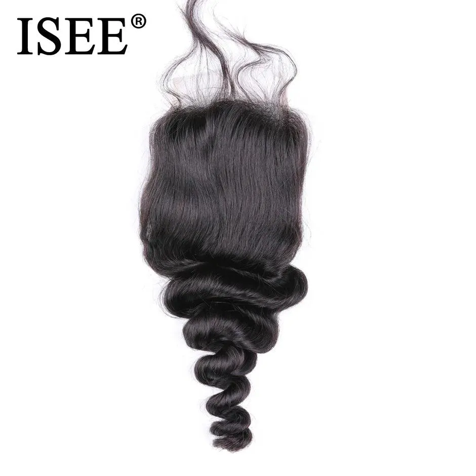 Brazilian Loose Wave Lace Closure: Luxe Remy Human Hair Extensions