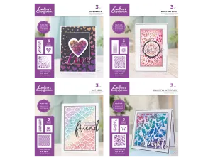 Crafter's Companion Glitter Paste Stencils Selection