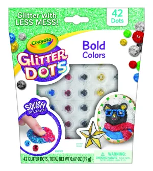 CRAYOLA GLITTER DOTS BOLD COLORS REFILL PACK