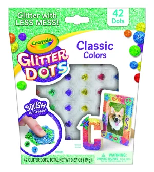 CRAYOLA GLITTER DOTS CLASSIC COLORS REFILL PACK