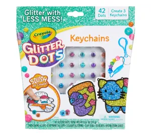 CRAYOLA GLITTER DOTS KEYCHAINS