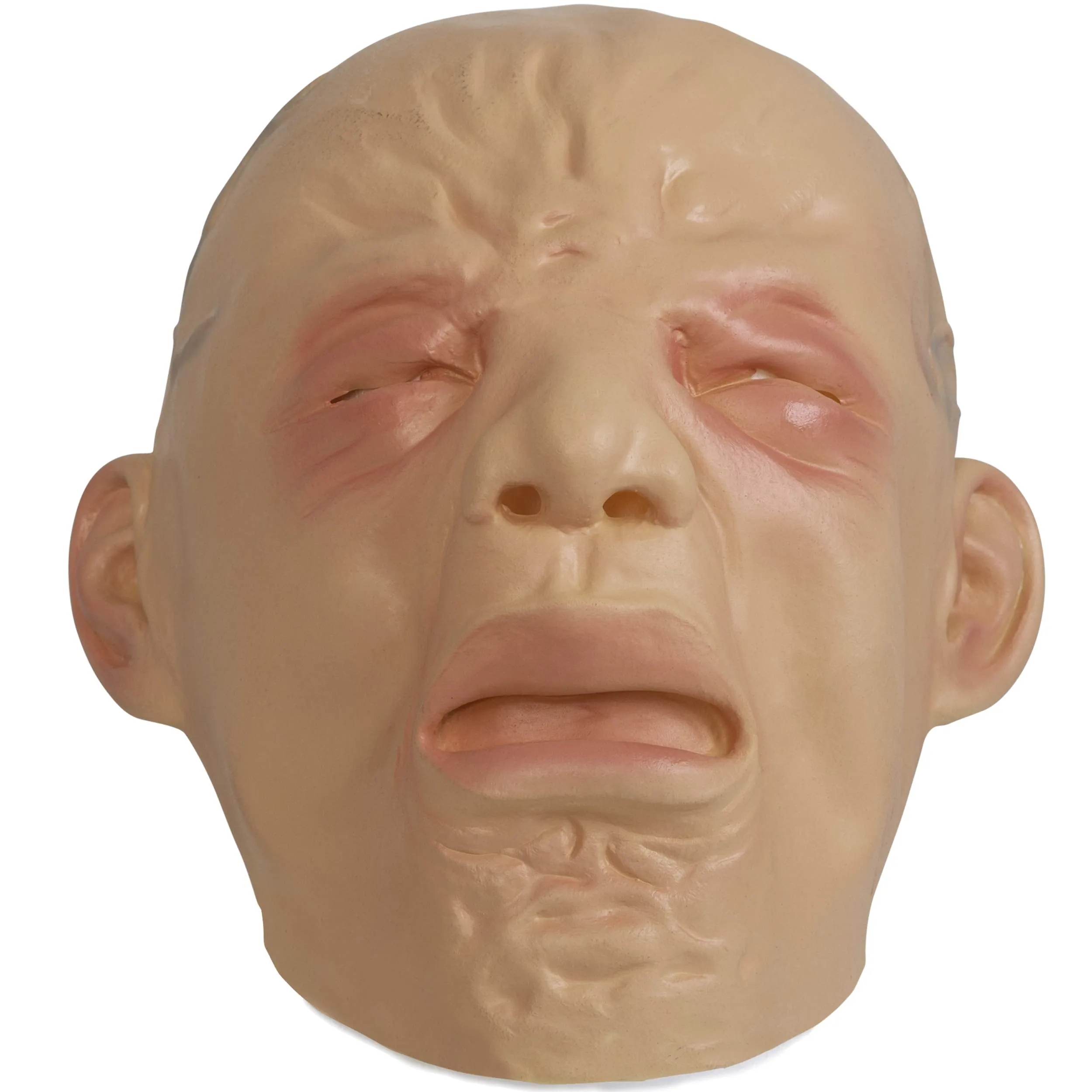 Crying Baby Costume Mask - Angry Crybaby Funny Lifelike Rubber Face Mask Accessories for Costumes for Adults and Children