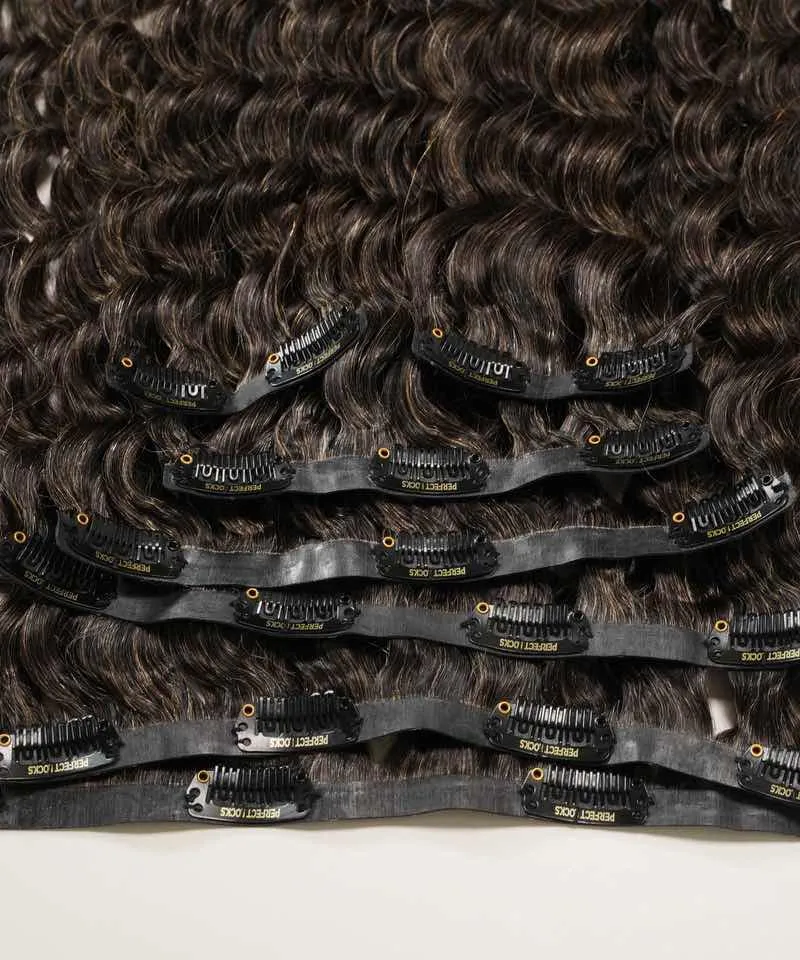 Curly Seamless Clip-In Hair Extensions