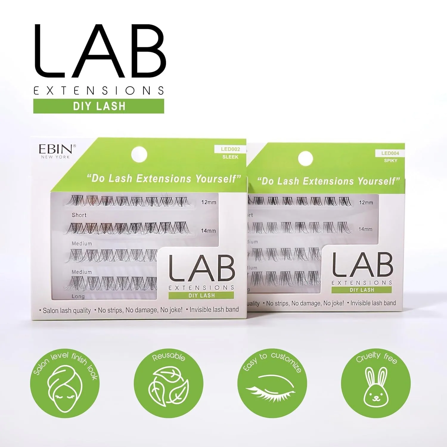 Ebin New York LAB Extensions DIY Lashes