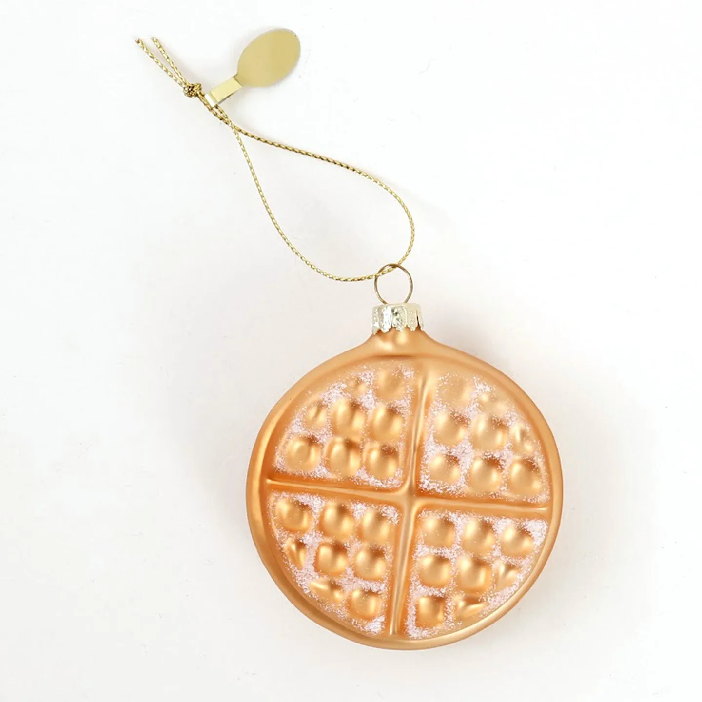 Glass Ornament / Blueberry Waffle