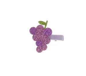 Glitter Grape Hair Clip