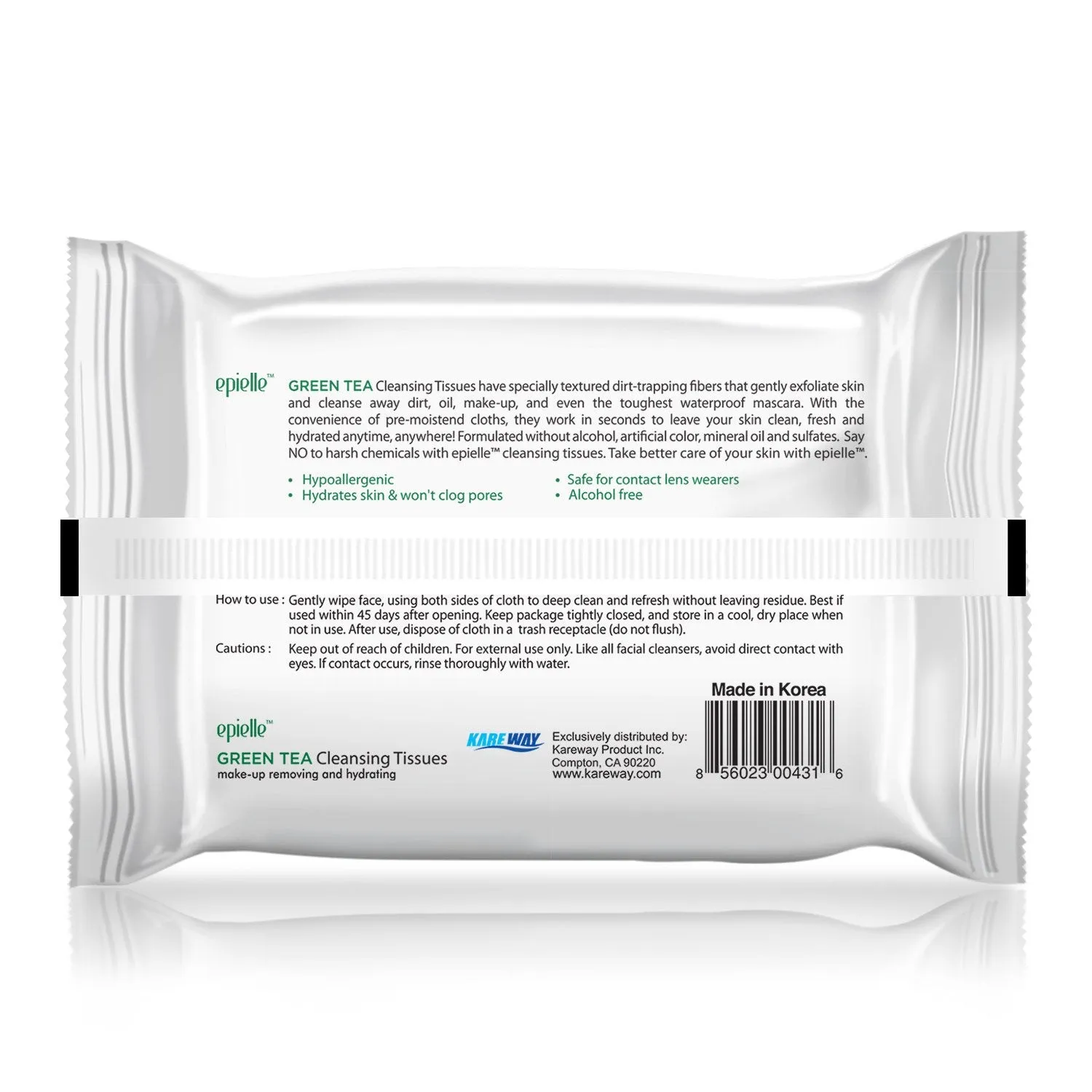 Green Tea Make-Up Remover Cleansing Tissues | 30ct