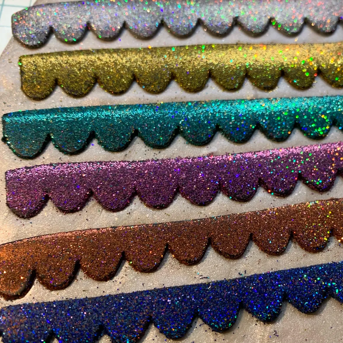 Holographic Glitter Superfine Bake-able 6 colors for Polymer Clay Resin Mixed Media