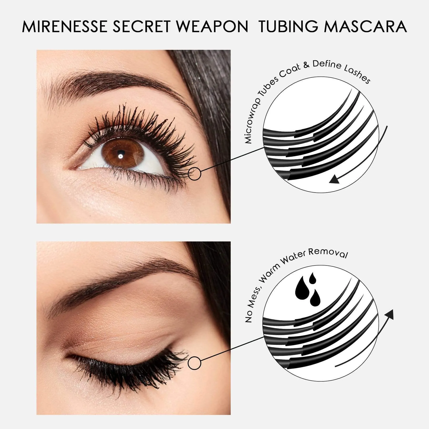 Lash Whip Tubing Mascara 24hr Root Tightliner With Micro Brush Black