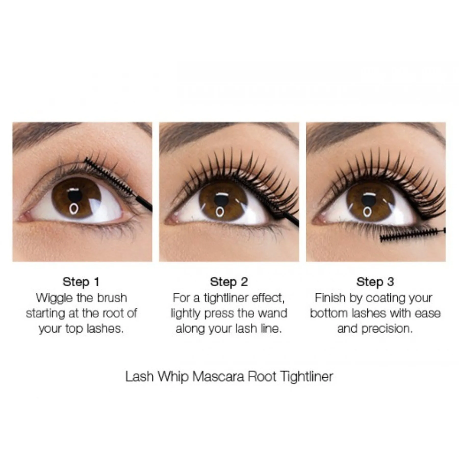 Lash Whip Tubing Mascara 24hr Root Tightliner With Micro Brush Black