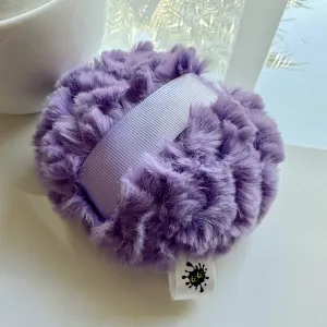 Lavender Purple Powder Puff, 4 inch - gift box option