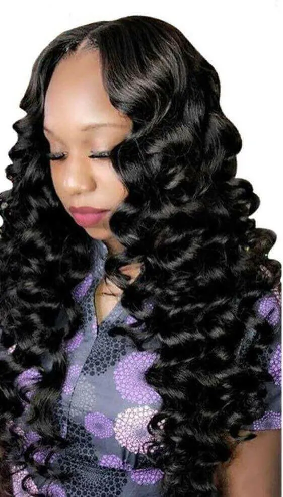 Loose Wave 10A Grade 3/4 bundles with 4x4 Closures & 13x4 Frontal