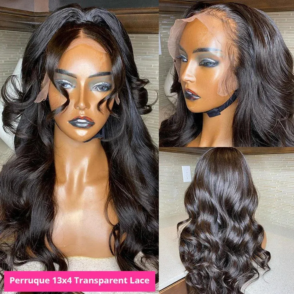 Luxury Body Wave Lace Front Wig - 100% Brazilian Human Hair Extensions for Natural Elegance