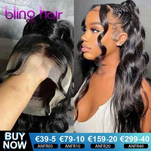 Luxury Body Wave Lace Front Wig - 100% Brazilian Human Hair Extensions for Natural Elegance