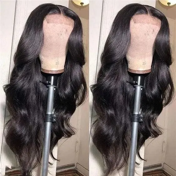 Luxury Body Wave Lace Front Wig - 100% Brazilian Human Hair Extensions for Natural Elegance