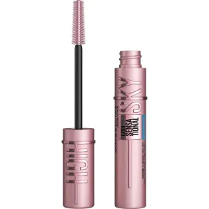 Maybelline New York Waterproof Mascara, Lengthening & Volumizing Mascara, With Bamboo Extract & Fibres, Lash Sensational Sky High, Very Black, 6ml