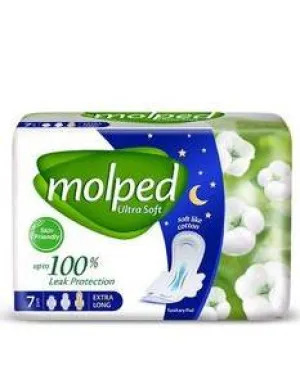 Molped Sanitary Pad Ultra Soft Extra Long x7