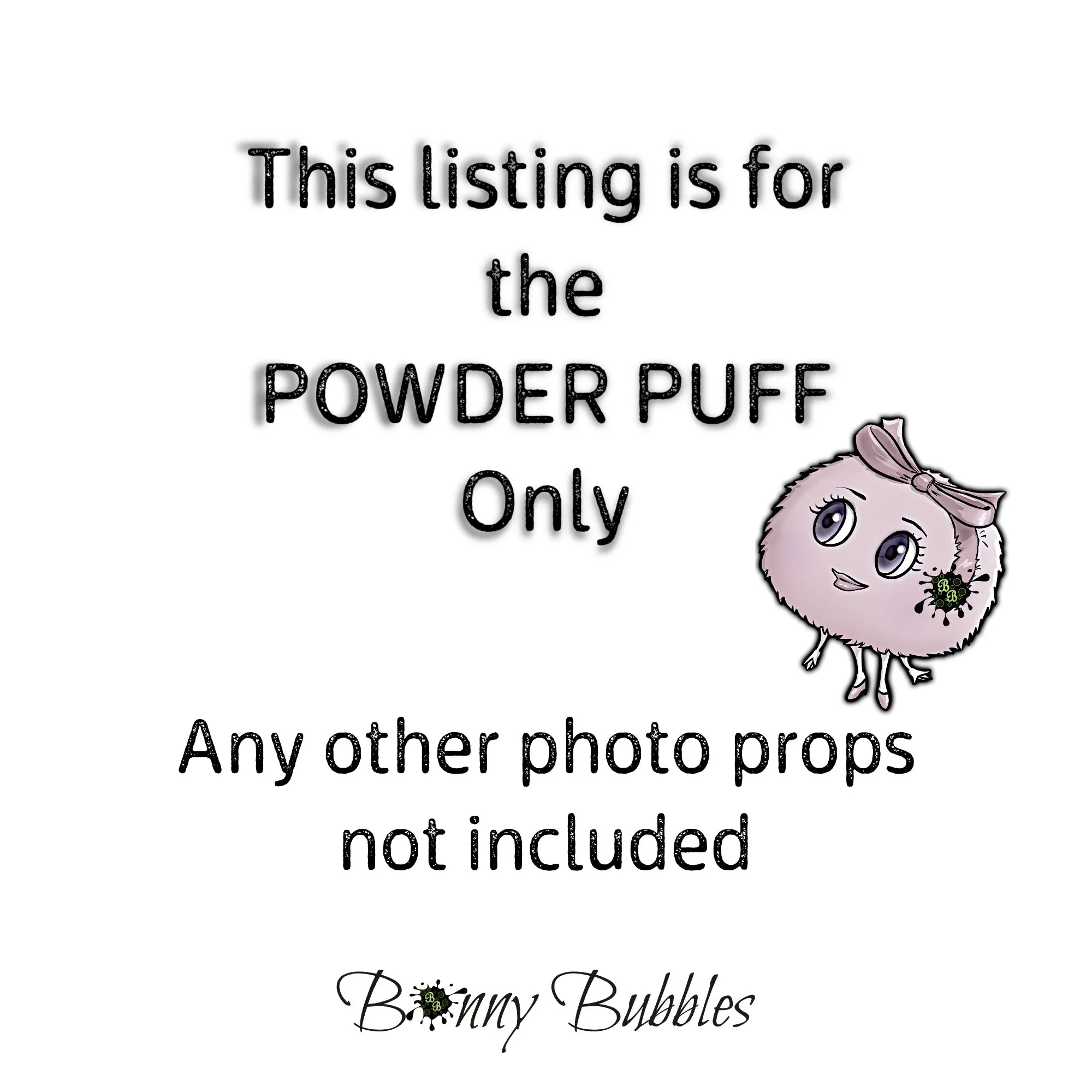 Pink Powder Puff - body powderpuff, 4 inch