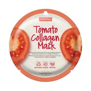 Purederm Collagen Mask – Tomato 1 Mask 18g- ADS812