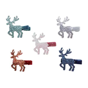 Reindeer Glitter Clips