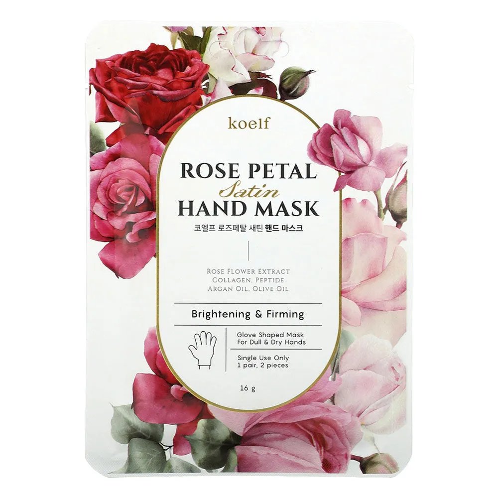 Rose Petal Satin Hand Mask