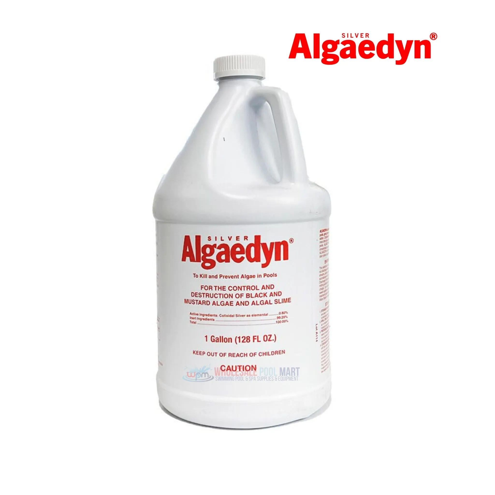 Silver Algaedyn Algae Remover Algaecide | Green and Mustard Algae Remover | Black Algae Remover | 1 Gal | 47-612G