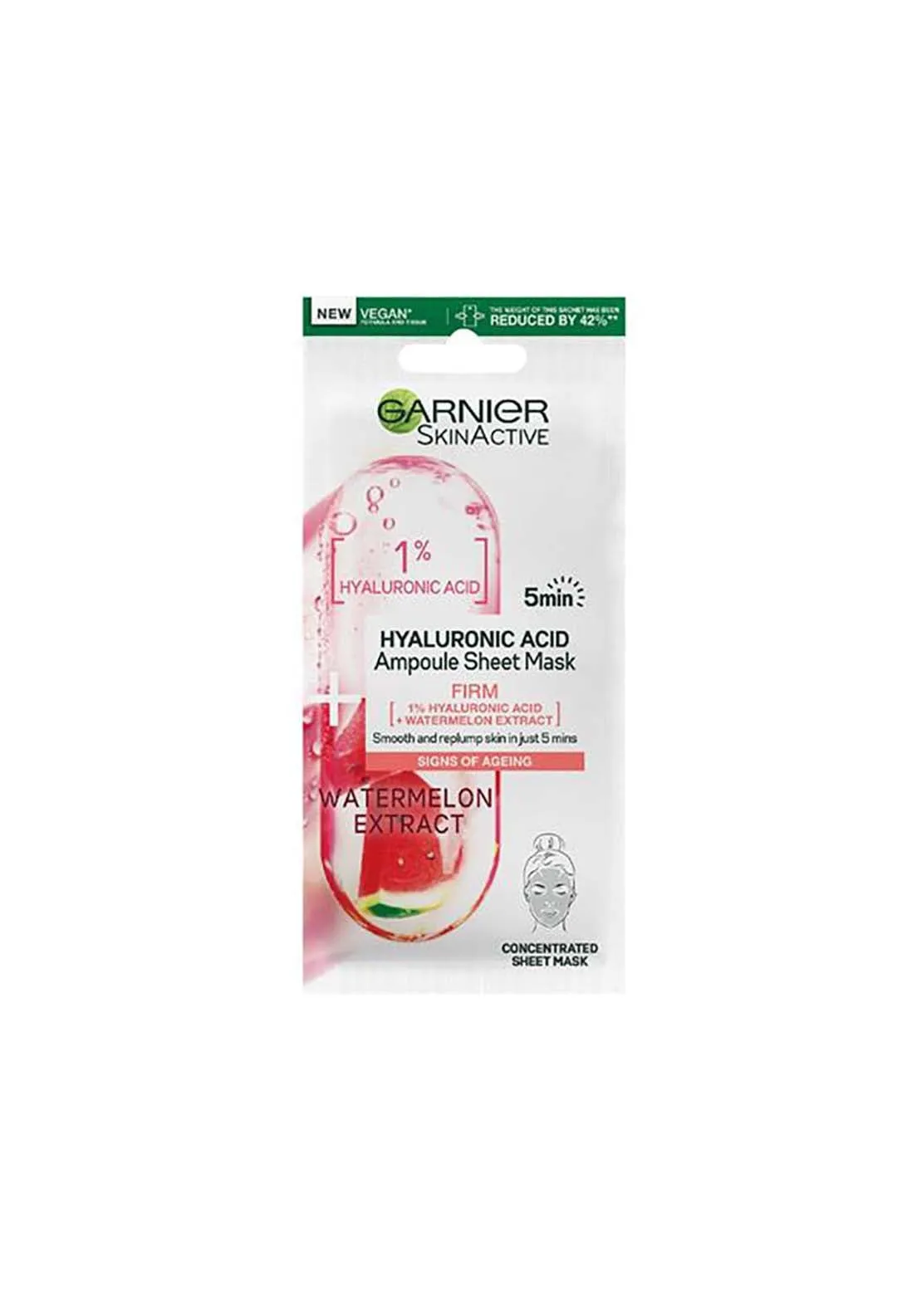 Skinactive Hyaluronic Acid Ampoule Sheet Mask Watermelon 15g