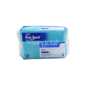 TESCO FREE SPIRIT ULTRA TOWELS NIGHT 10 PACK