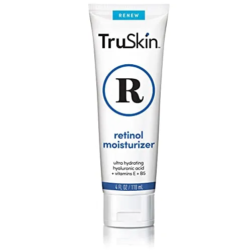 TruSkin Retinol Face Moisturizer – Powerful Anti-Aging Face Moisturizer for Women with Retinol, Hyaluronic Acid & Vitamin E – Retinol Cream for Face Promotes A More Youthful Appearance, 4 fl oz