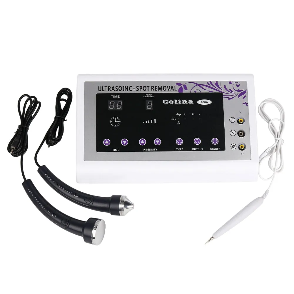 Ultrasound Machine Ultrasonic Facial Massager Body Face Skin Tigtening Spot Mole Removal Pen Care SPA Beauty Device