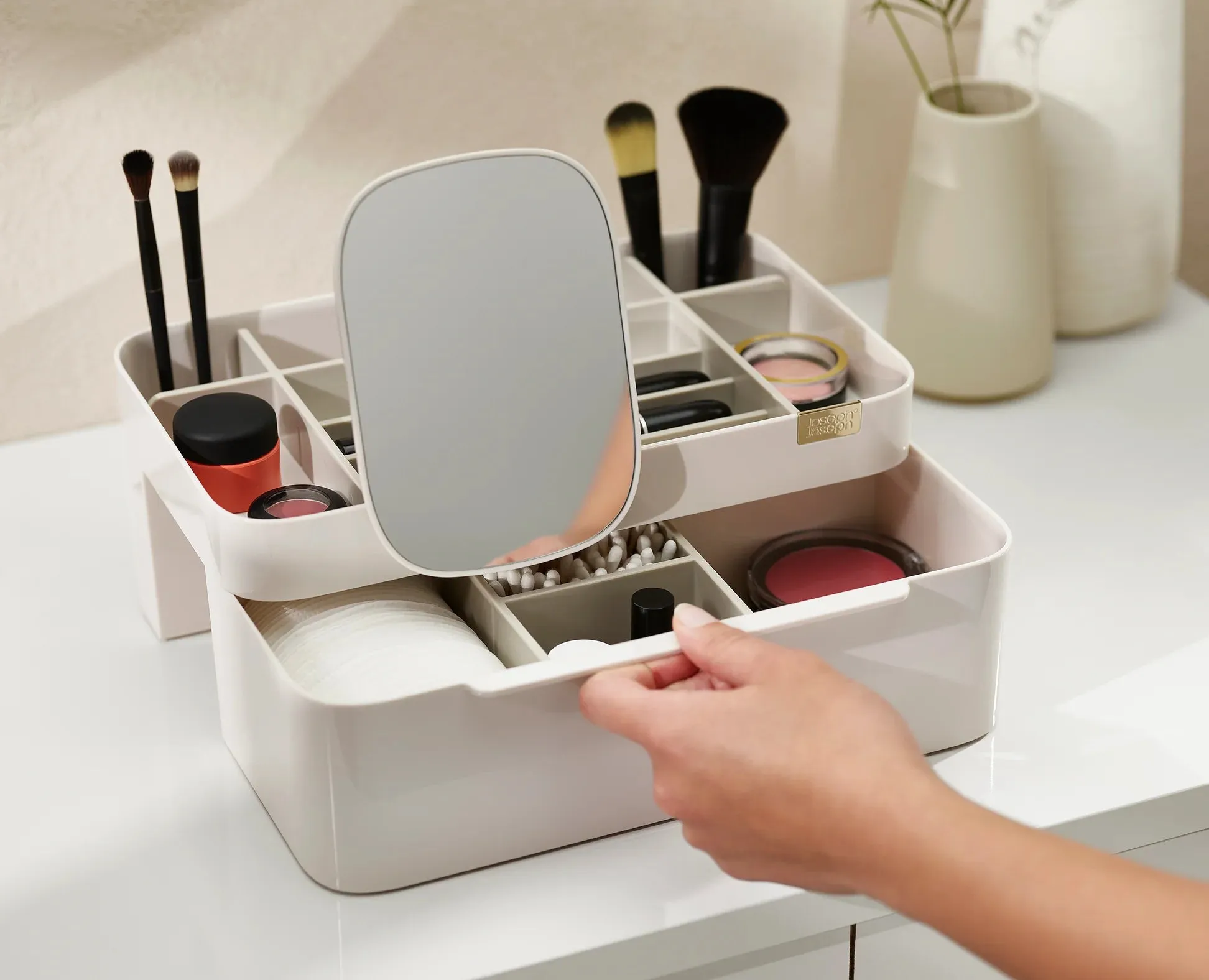 Viva Large Cosmetic Organiser with Removable Mirror