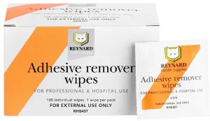 WOUND DRESSING TAPE ADHESIVE REMOVER WIPES 6CM BOX 100